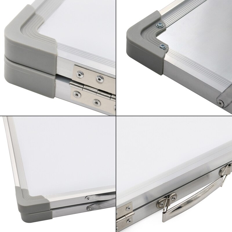 Magnetic Desktop Foldable Whiteboard Mini Easel Double Sided with Holder for Kid 77HA