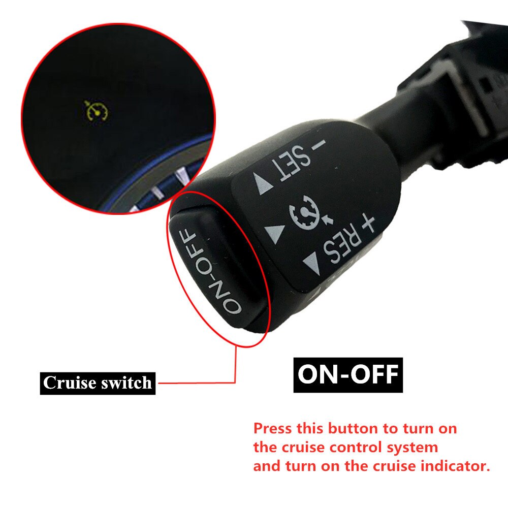 Cruise Control Switch 84632-34011 84632-34017 84632-0F010 45186-47030-C0 Steering Wheel Cover black Dark grey For Toyota Prius