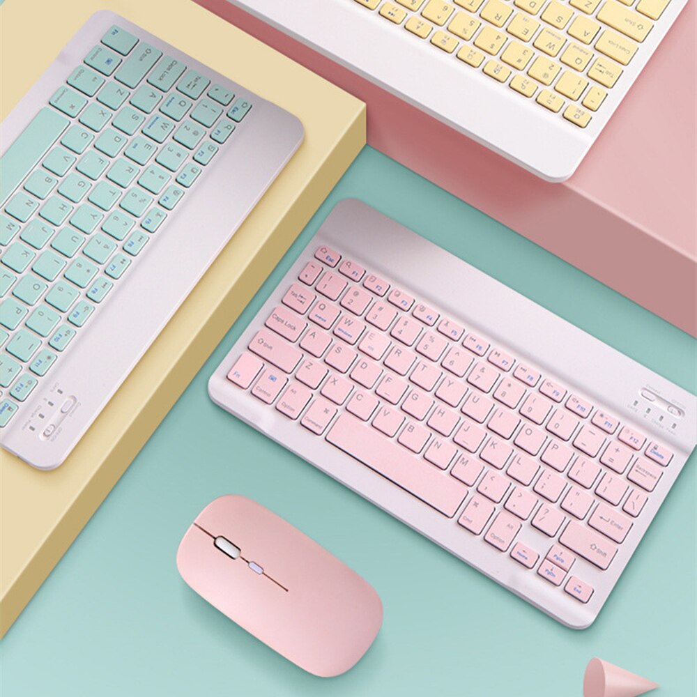 Wireless Keyboard and mouse Mini keyboard for tablet for ipad Tablet Wireless bluetooth keyboard For Android ios Windows Phone