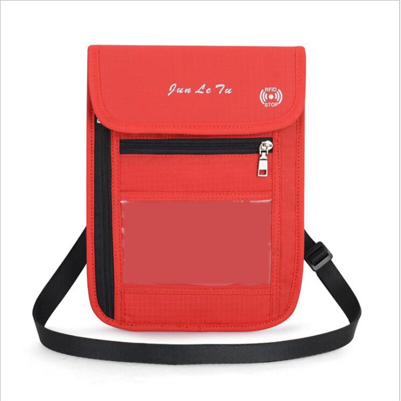 Multifunctionele reistas schoudertas documententas beschermhoes portemonnee etui voor unisex mini crossbody tas