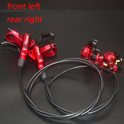 ZOOM Brake bicycle bike mtb Hydraulic Disc brake set clamp mountain bike Brake Update: red R-Rear L-Front