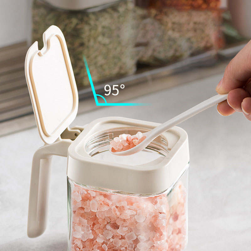 Portable Spice Rack Organizer, Sugar Bowl, Salt Shaker, Seasoning Container, Kitchen Supplies Storage Set, Spice Boxes