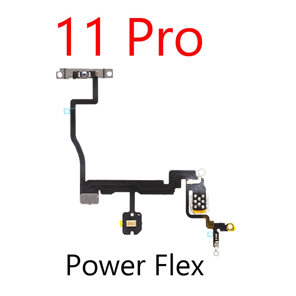 na wyłączony przycisk boczny zasilania przewód kabel z lampą błyskową dla iPhone 11 11 zawodowiec 11 zawodowiec max części zamienne