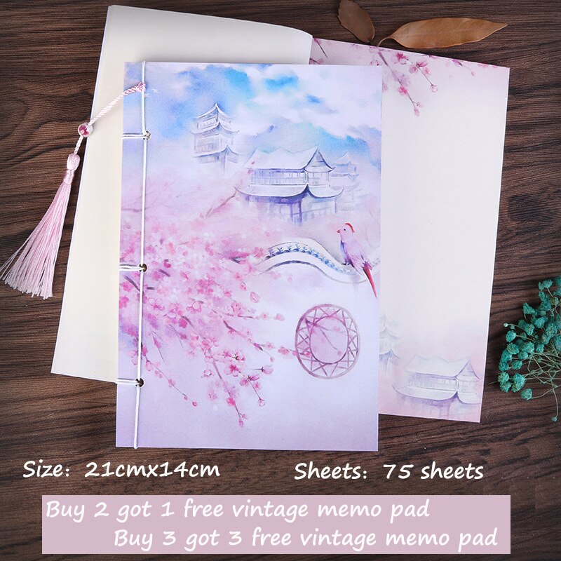 21X14cm Cute Diary Notebook Ruled Inner Paper A5 Notepad Beautiful Collection Binding Flower Writing Books: Pink