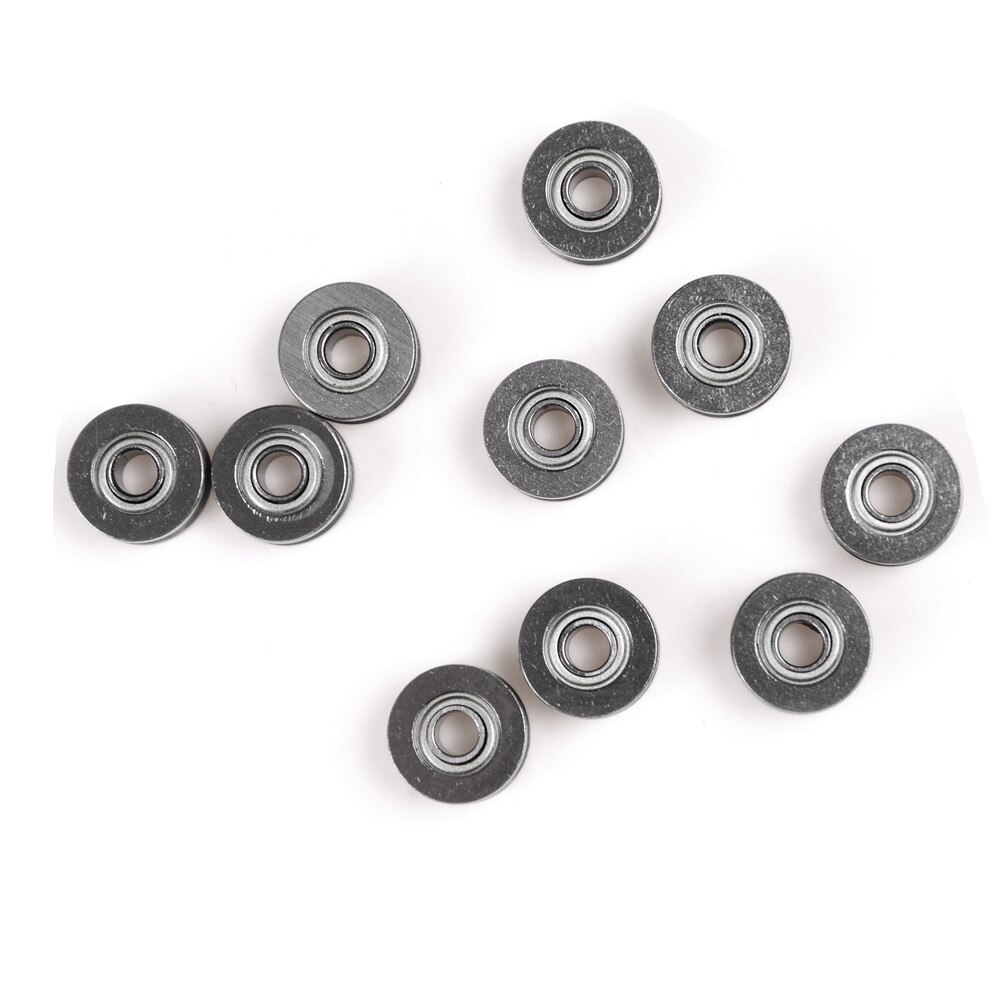 10 stk 4 x 13 x 6mm v624zz v rille rullehjul små kuglelejer remskive hjul leje wire sporføring