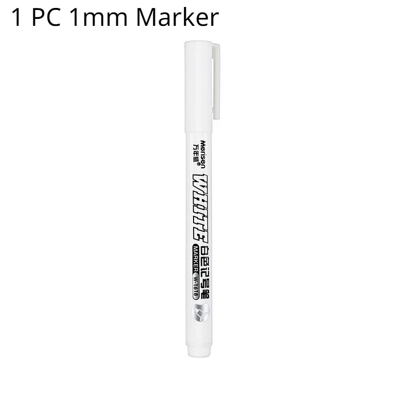 1/3/5 PCS White Marker Pen Alcohol Paint Oily Waterproof Tire Painting Graffiti Pens Permanent Gel Pen Art School Supplies: WHITE