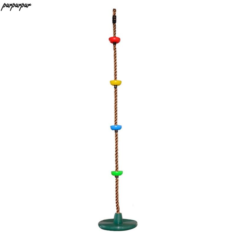 Zware Plastic Schommel-Indoor En Outdoor Klimmen Touw Met Disc Swing: Dark green