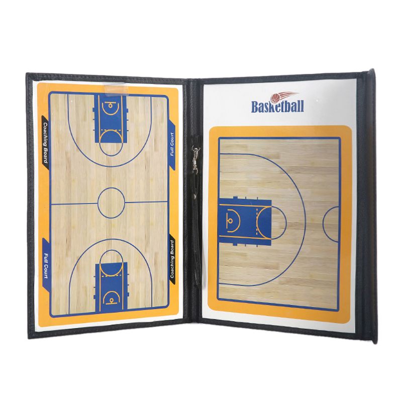 Basketball Coaches Magnetic Tactic Board Foldable Strategy Clipboard 27RD