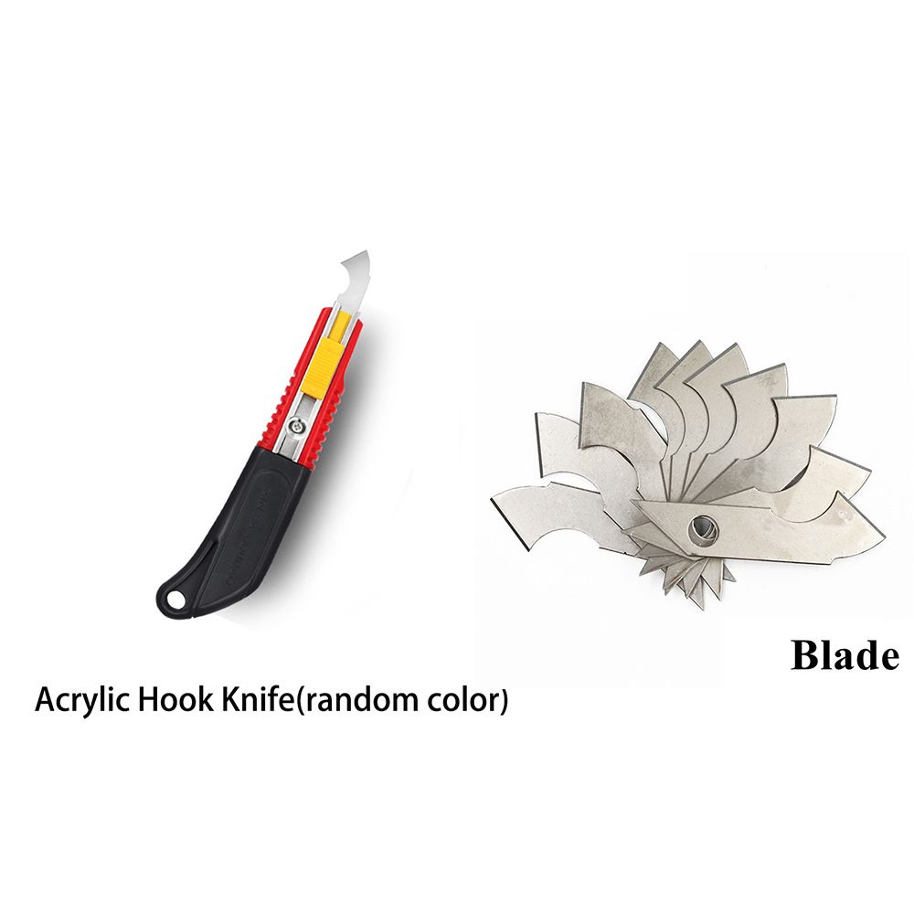 Durable Acrylic Hook Knife Blade Steel Hook Blades Cutter DIY Hand Tools for ABS Plate Acrylic Board Plastic Sheets Cutting