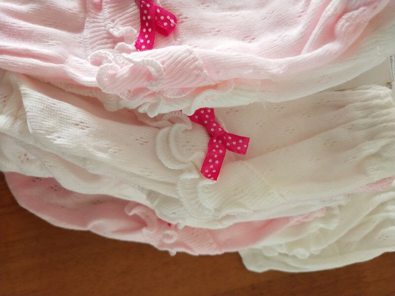 Ropa interior de 2 piezas para niñas, bragas delgadas de color sólido para bebés, bragas con lazo de hongo para niñas, bragas para niños, ropa interior para niños