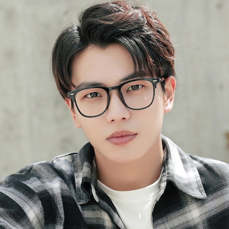 Transparent Computer Glasses Frame Women Men Anti Blue Light Round Eyewear Blocking Glasses Optical shooting Spectacle Eyeglass