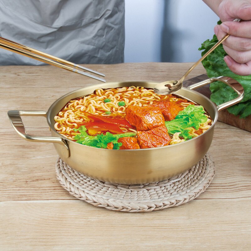 Sartén clásica de acero inoxidable para Mini Chef, utensilios de cocina, 18cm diámetro interior/20cm/22cm