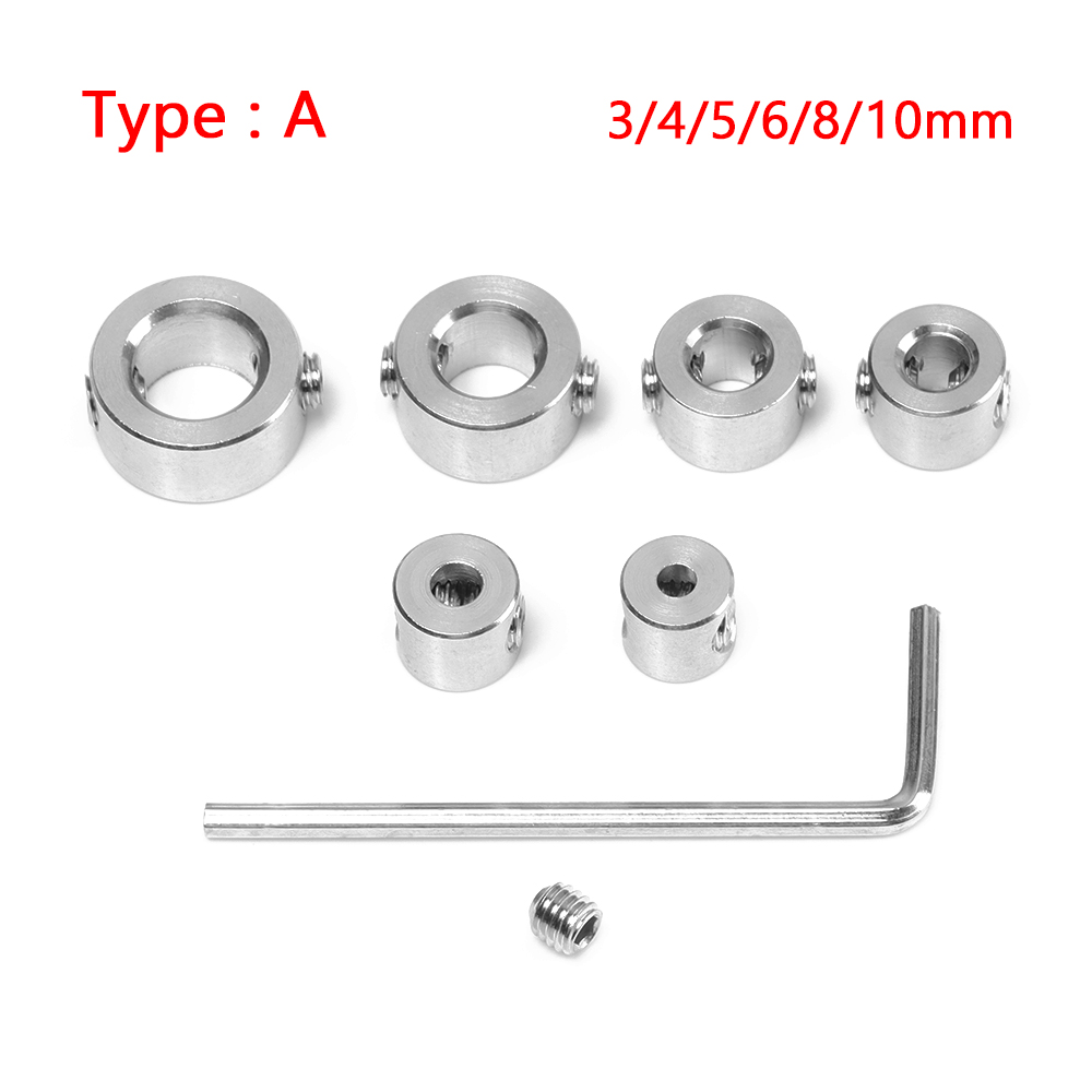 Woodworking Drill Stop Collar Set 3mm-10mm Drilling Bit Depth Stopper Ring Stainless Steel Stopper Ring Drill Locator Bit: A