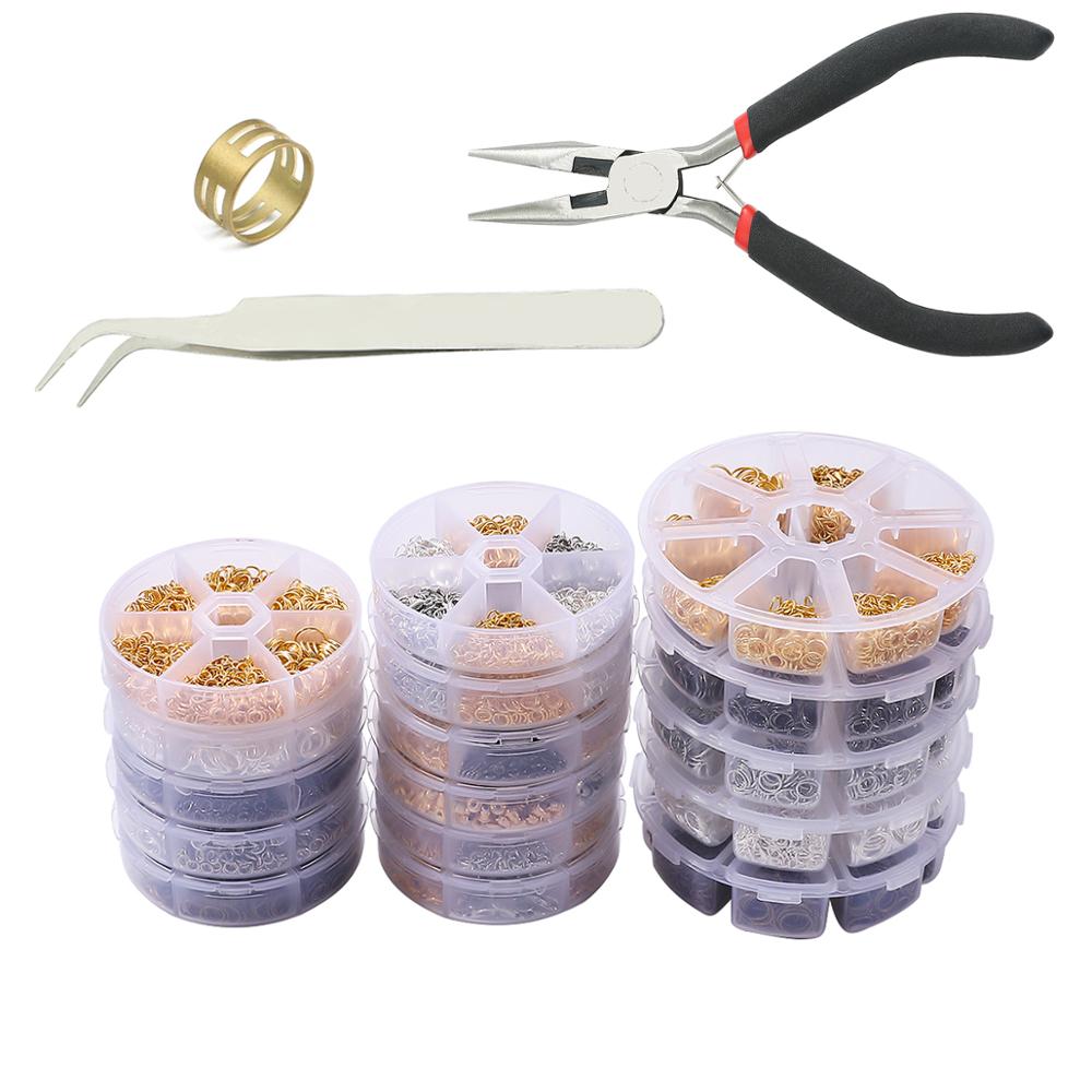 Mix Box Kits Alloy Chain Earring Hooks Head Pins Jump Rings Lobster Clasp For DIY Jewelry Findings Set Making Earrings Supplies