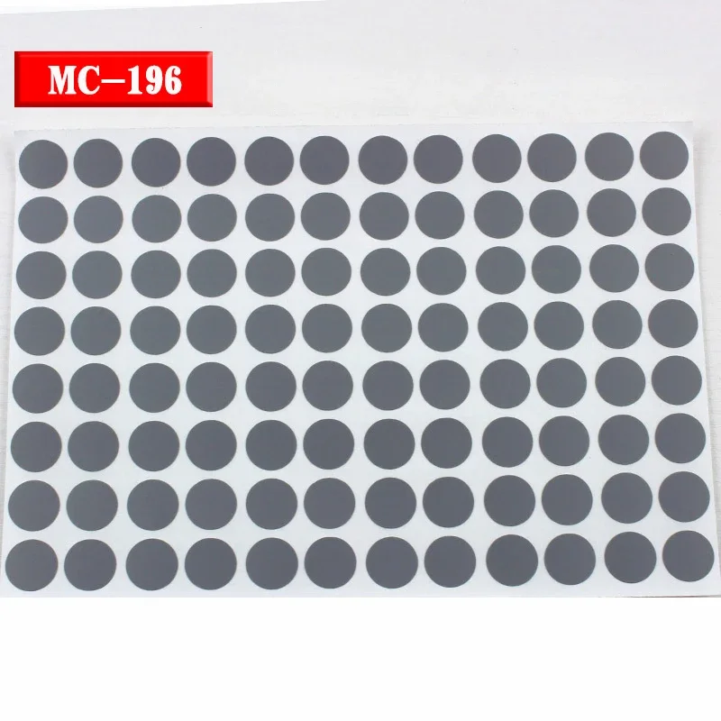 96 stuks 15 mm houten meubilair zelfklevende schroefdop cover gat stickers hout ambachtelijke bureau kast lade kunst sticker ornament: Licht Groen
