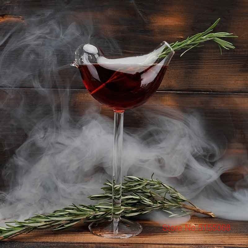Phantasie 3D Vogel Molekulare Geraucht Cocktail Becher Für Bar Nachtclub Party Spezielle Getränke Tasse DIY Mischen Wein Champagner Tiki Gläser