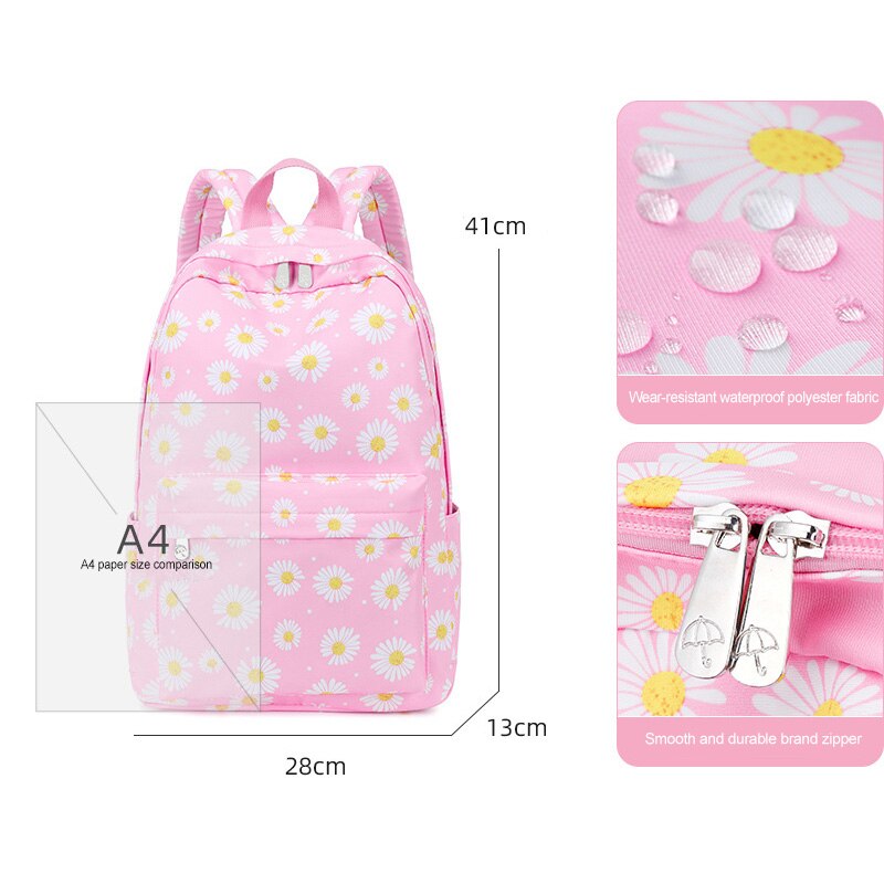 Sacs à dos d'école légers et résistants à l'eau pour adolescentes, Style japonais, imprimé Floral, pour lycée, pour enfants