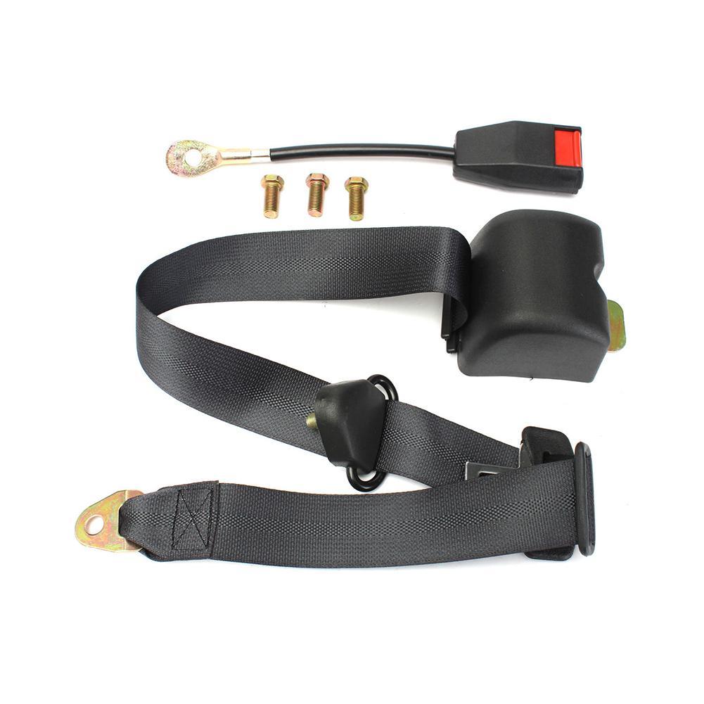 3 Point Retractable AUTO Car Auto-locking Seat Adjustable A7R5 Universal Bus Black Belt Car Accessories Van Safety Lap Belt