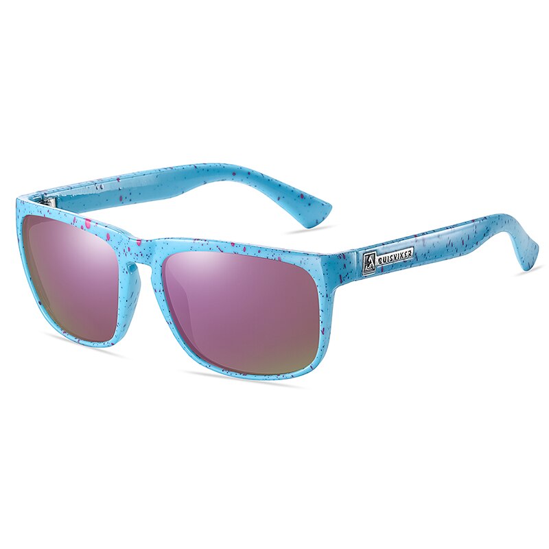 QUISVIKER-gafas de sol cuadradas clásicas para hombre y mujer, lentes de sol coloridas para deportes al aire libre, playa, pesca, viajes, UV400