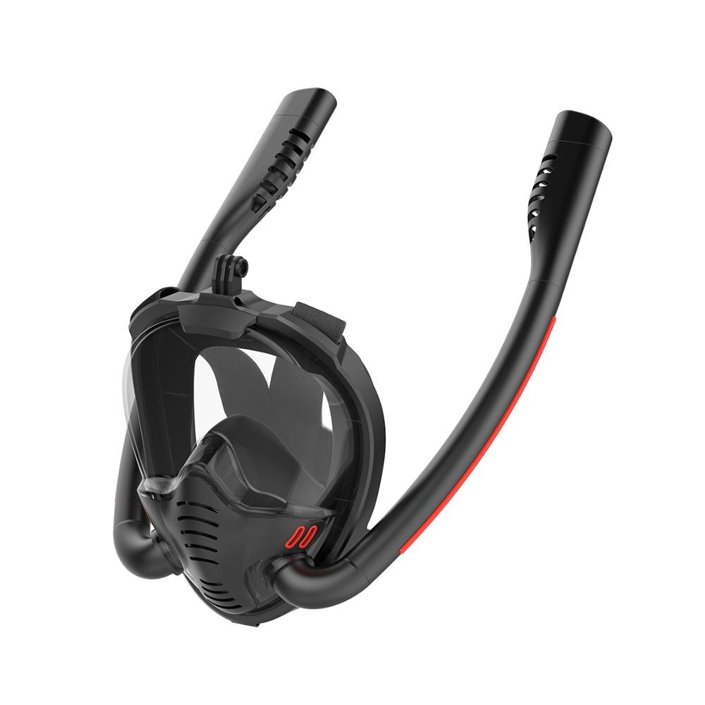 Nurkowanie maska dla dorosłych i dzieci podwodne Anti Fog pełna twarz Snorkeling pływanie nurkowanie maska K2 oddychanie separacja maska do nurkowania: COLOR07 / L/XL