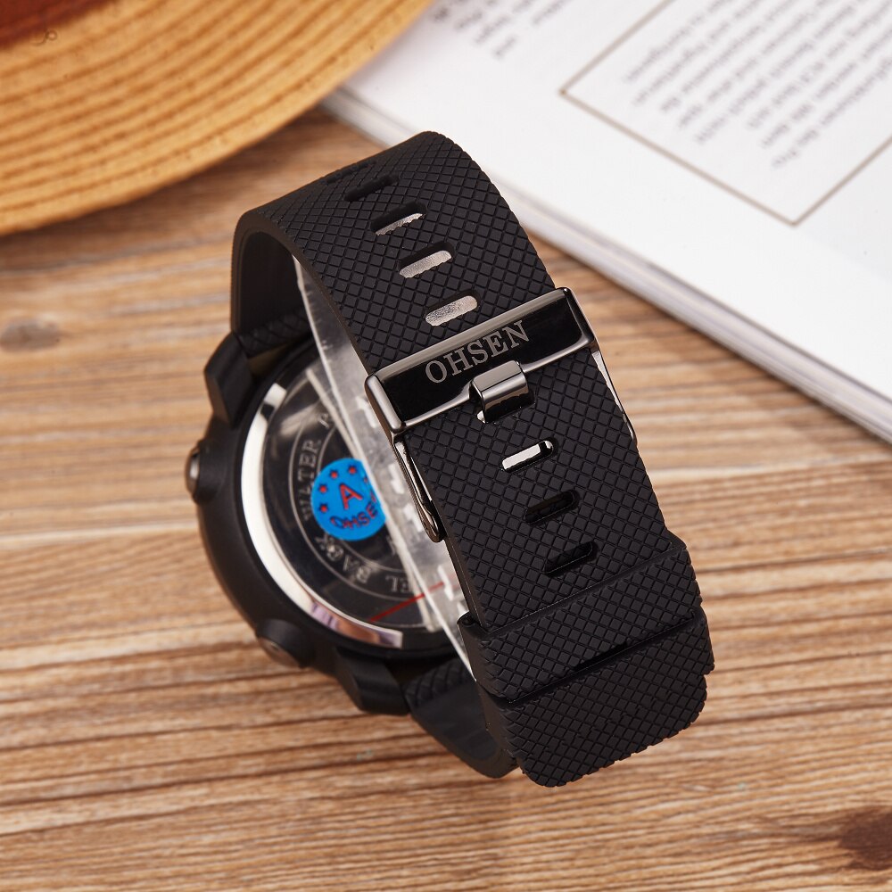 NEUE OHSEN Mann Männlichen Orologio Uomo Digitale Uhren Wasser Stoßfest Herren Sport Armbanduhren Silikon Band