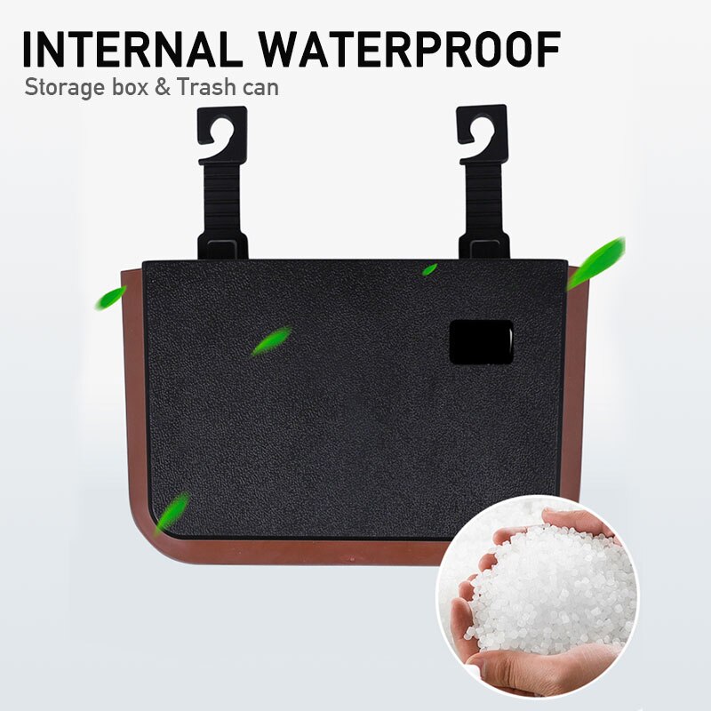 Autostoel opbergtas, waterdichte opbergzak voor de rugleuning, vuilniszak voor auto-accessoires, organizer voor sleutels, kaarten en telefoonhouder