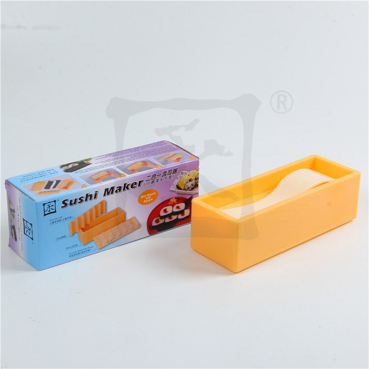 Sushi Mold Two-in-one Sushi Maker Square Small Garden Column Hand-held Sushi Maker Kitchen Tools Sushi Set