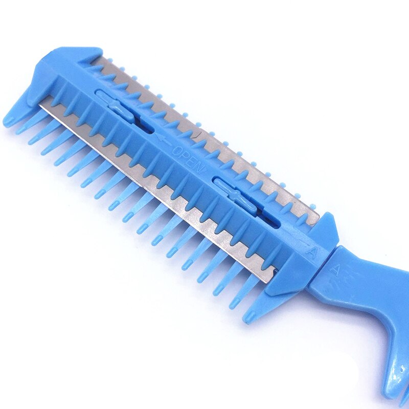 Pet Hair Trimmer Comb Cutting Cut Dog Cat With 2 Blades Grooming Razor Thinning Hairbrush Comb Products For Cats