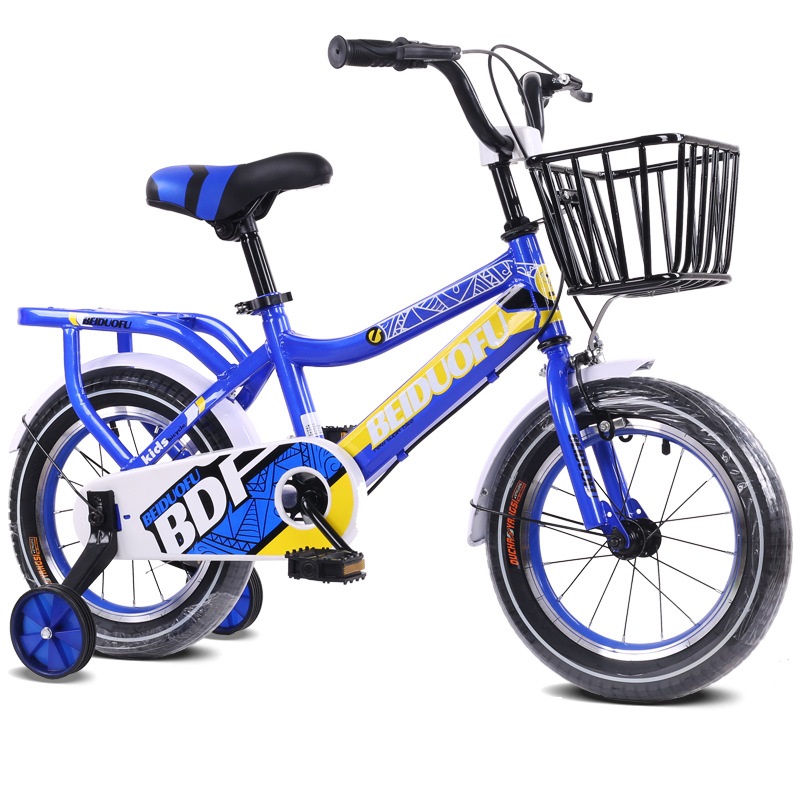 Lazychild 12/14/16/18 Inch Kinderen Fiets Kindje Fiets Fiets Voor Jongen Meisje Kinderen Fiets Kinderen &#39;S Chrimas: blue 12inch