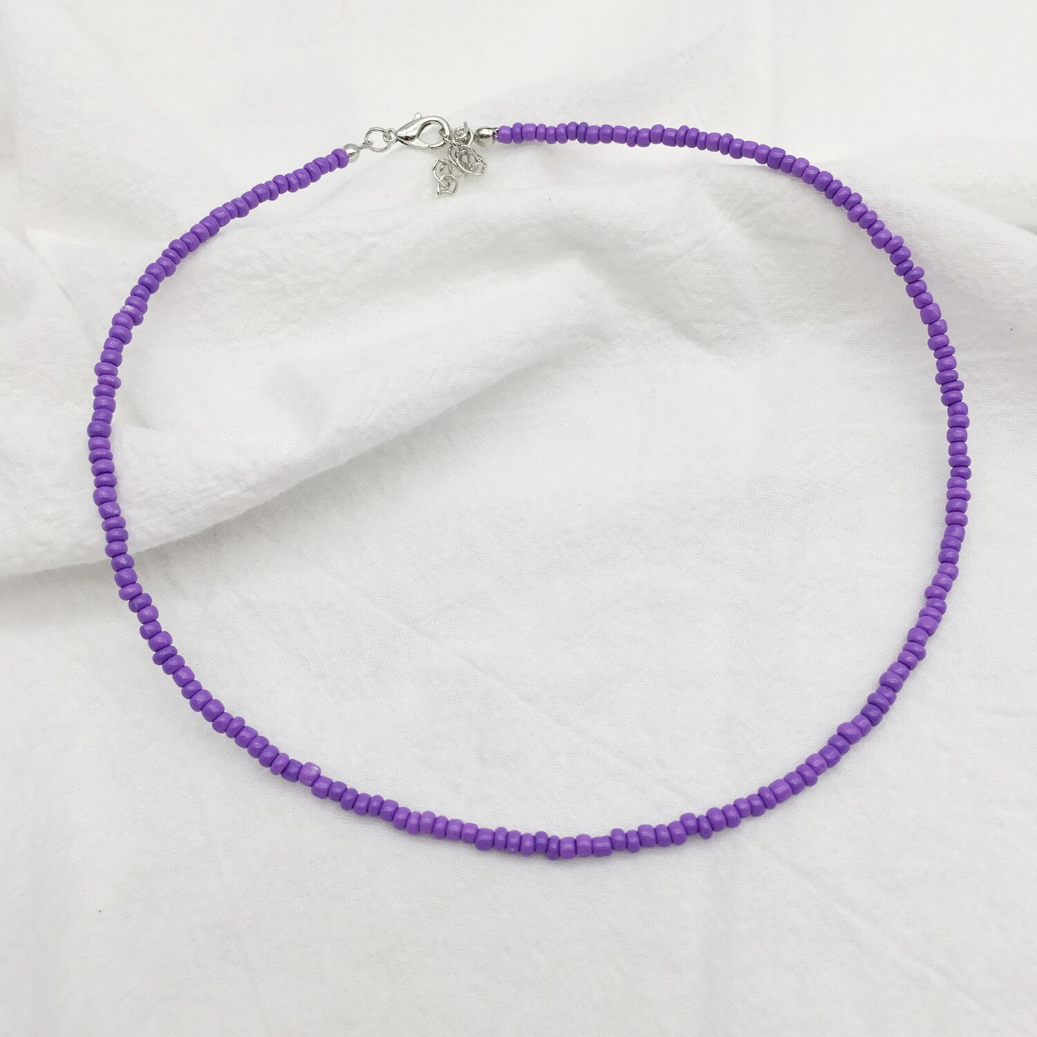Proste koraliki Strand naszyjnik kobiety String z koralikami krótkie Choker naszyjnik biżuteria Chokers naszyjnik prezent plaża biżuteria Bijoux: 21