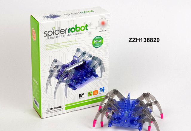 Electric Spider Robot kit DIY Educational Intelligence Development Assembles Kids Children Puzzle Action Kits