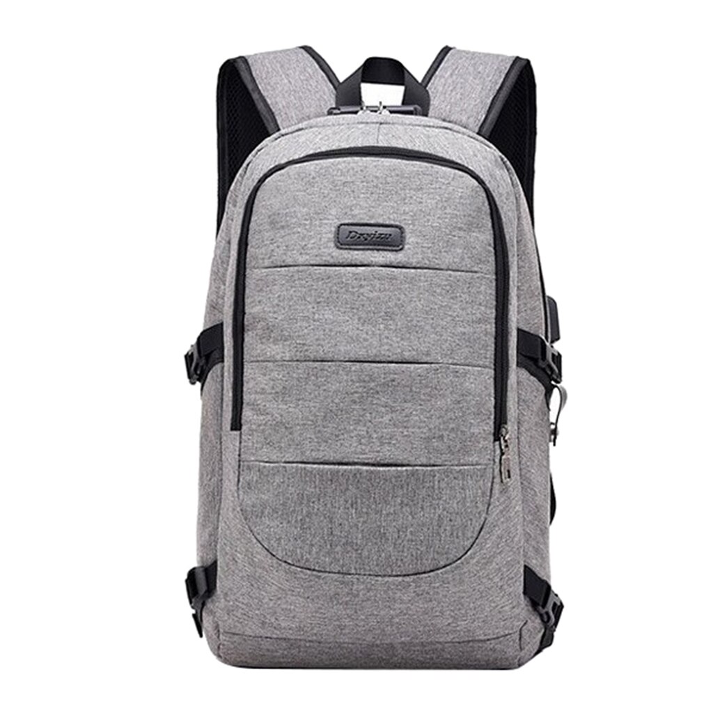 Backpack USB Charging Backpacks Anti-theft waterproofing Travel Bags Travel Rucksack Outdoor Sports Climbing Bag: Gray