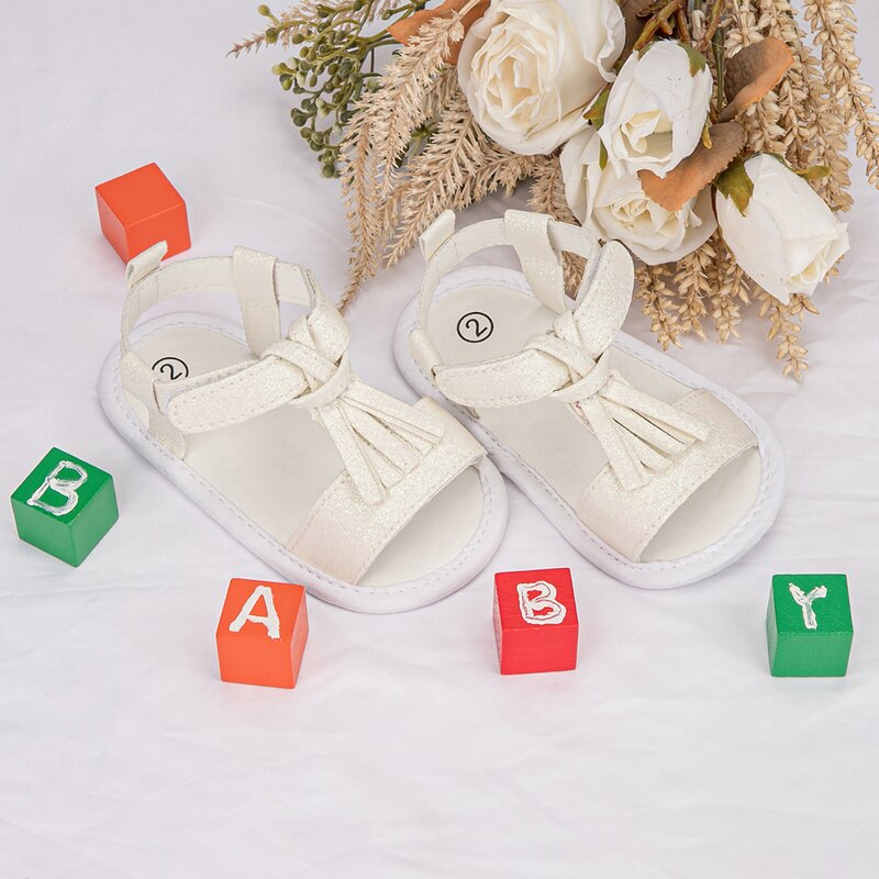 KIDSUN Neue Baby Mädchen Sadals Junge alias Bling Schuhe Baumwolle Anti-rutsch Sommer Prinzessin Erste Wanderer