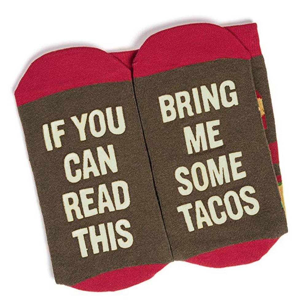 zima narty mężczyźni kobiety śmieszne skarpetki bawełniane podgrzewane skarpety angielska litera jeśli możesz przeczytać dziesięć zwykły ulica styl Christmas prezent Sox