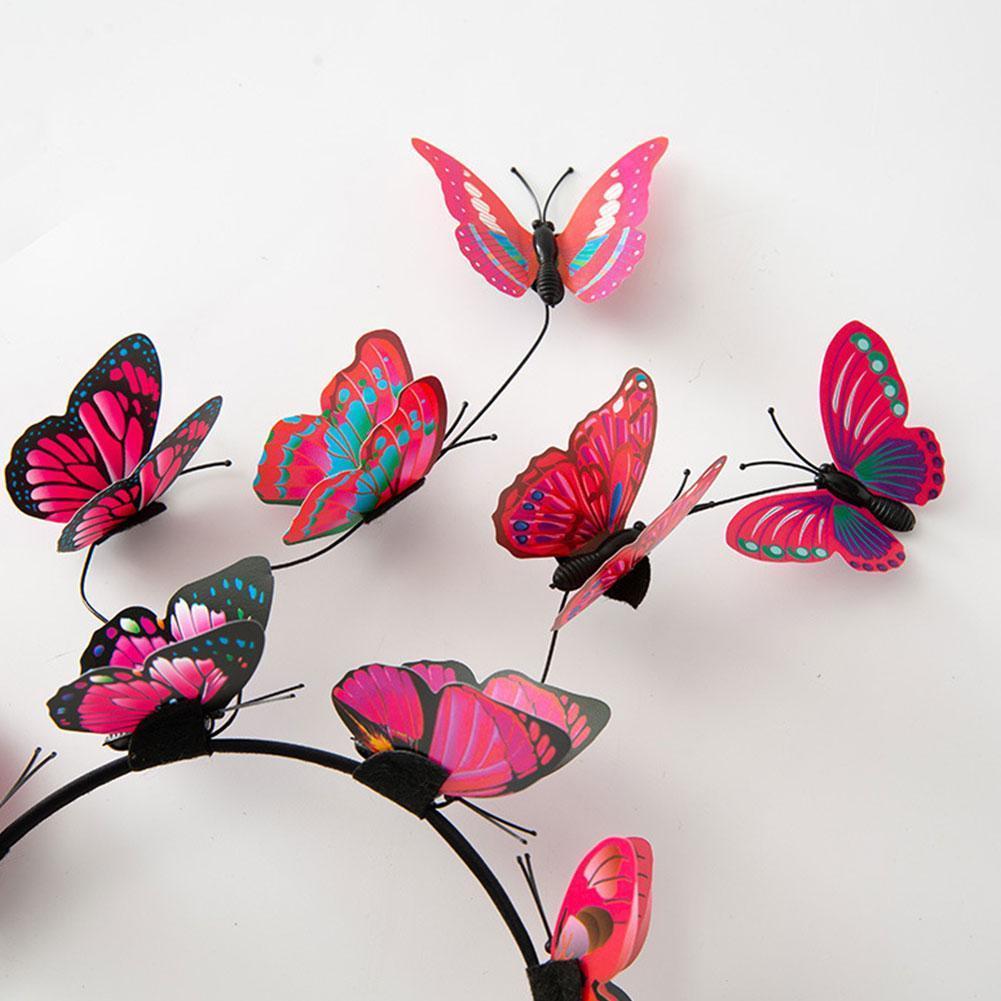 Fee Krans Hoofdband Handgemaakte Bruiloft Hoofddeksels Bruid Super Fee Dames Garland Bruiloft Vlinder Hoofdband Haar Accessoires