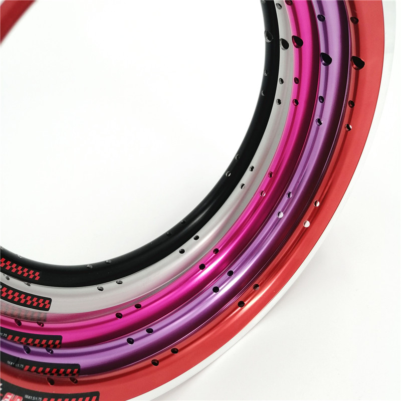 Litepro K-Fun 14 Inch Folding Bike Rims 14x1.5/1.75 Aluminum Alloy Double Wall Rim 20H Bya412 Bt410 Folding Bicycle Rims