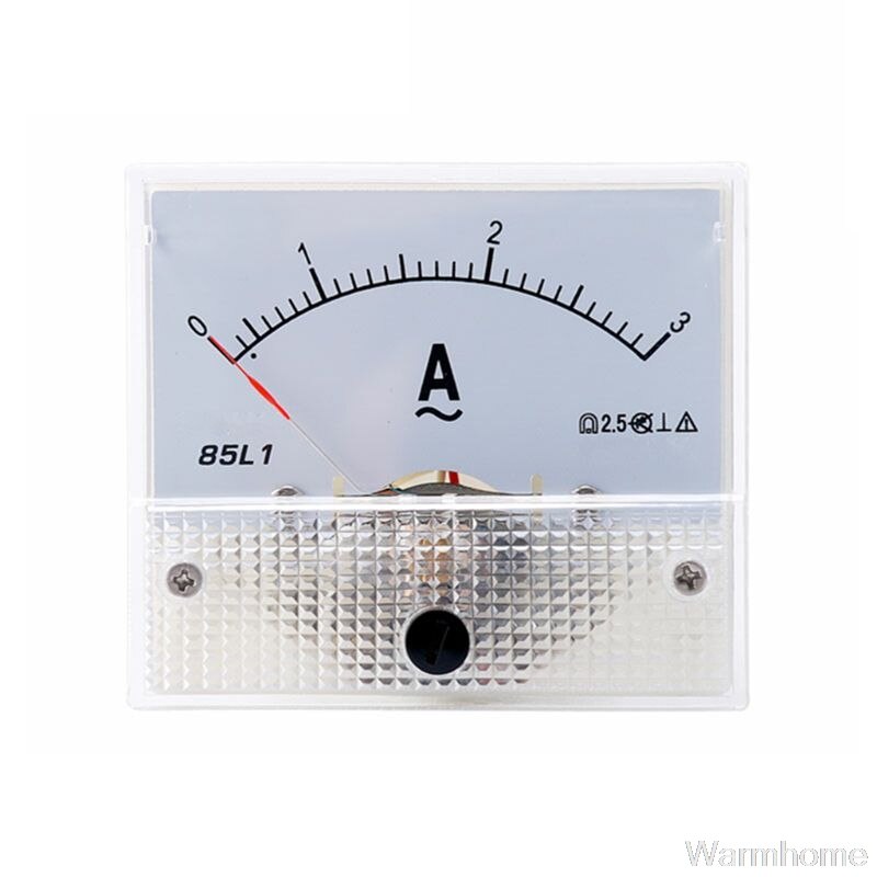 1pc 85L1 AC Panel Meter Analog Panel Ammeter Dial Current Gauge Pointer Ammeter S08 20