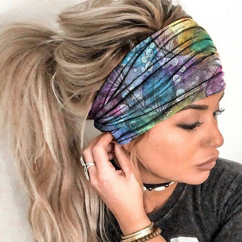 Tulband Hoofdband Zweet Band Elastische Sport Haarbanden Head Band Yoga Hoofdbanden Hoofddeksels Headwrap: PP