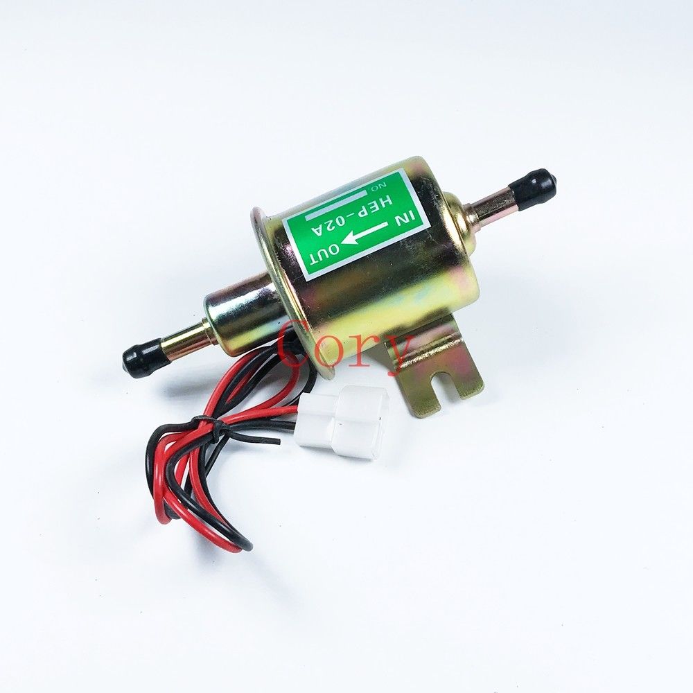 1PCS Universal Fuel Pump Gasoline Electric Oil Pump Metal Low Pressure 8MM 12/24v