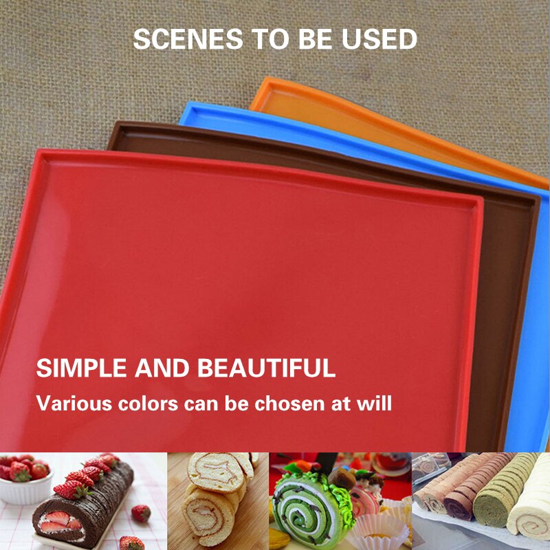 Silicone four tapis de cuisson gâteau rouleau tapis antiadhésif gâteau Pad cuisson pâtisserie outils bricolage gâteaux rouleaux moule suisse rouleau tampons outils de cuisson