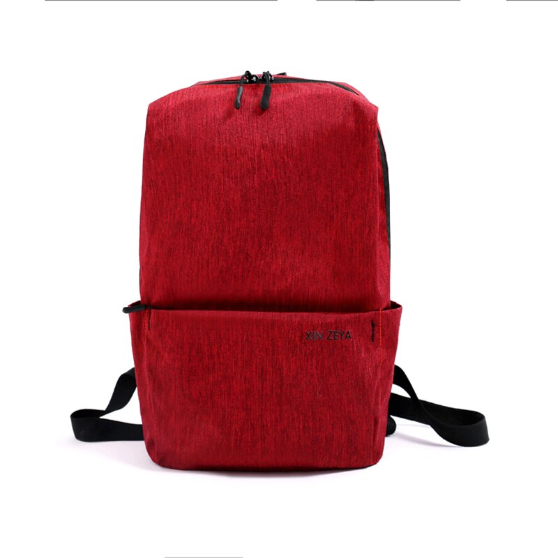 Mini backpack bag original 10/15L outdoor colorful sports chest bags travel backpack large capacity College ins bag neutral: Red wine / 15L