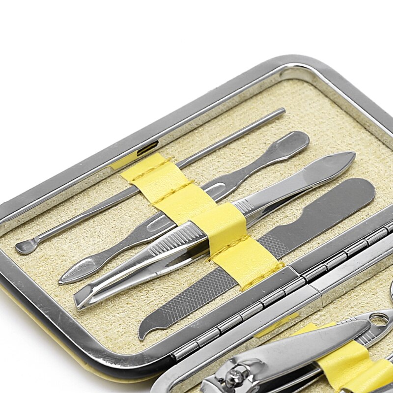 Offre spéciale 7 pièces ensemble de manucure soins des ongles coupe-ciseaux voyage Kits de toilettage