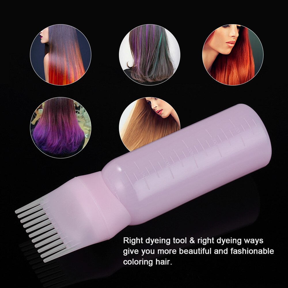 120 ml cheveux colorant bouteille applicateur brosse Kit de distribution coloration des cheveux teinture bouteille Coms outil Salon cheveux teinture accessoires