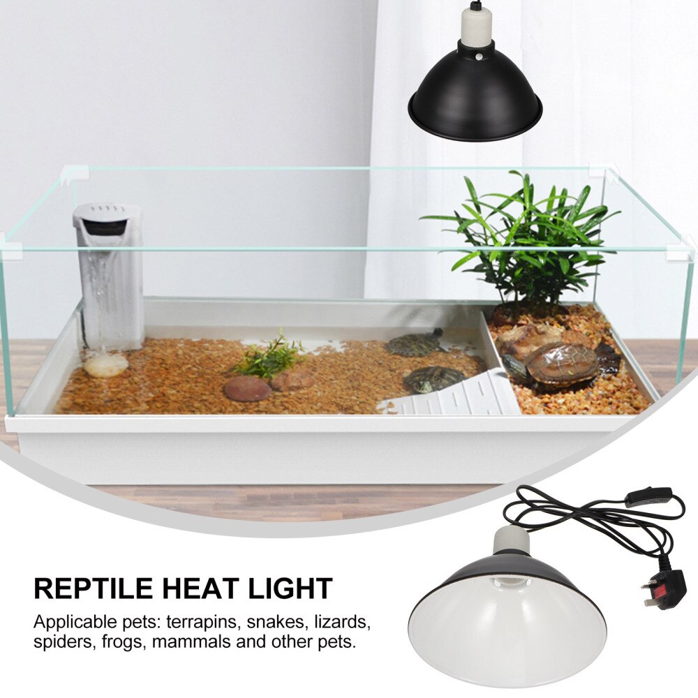 1pc Reptile Terrarium Heat Lamp Sun Lamp for Reptiles and Amphibian (UK Plug)
