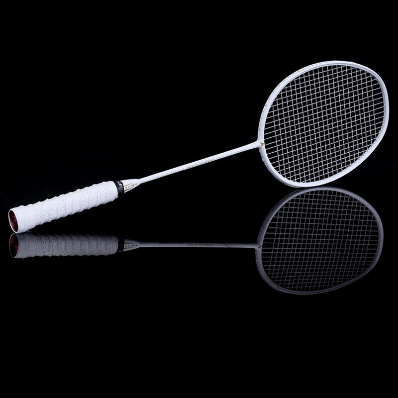 Graphite Single Badminton Racquet Carbon Fiber Badminton Racket with Carrying Bag B2Cshop: 07