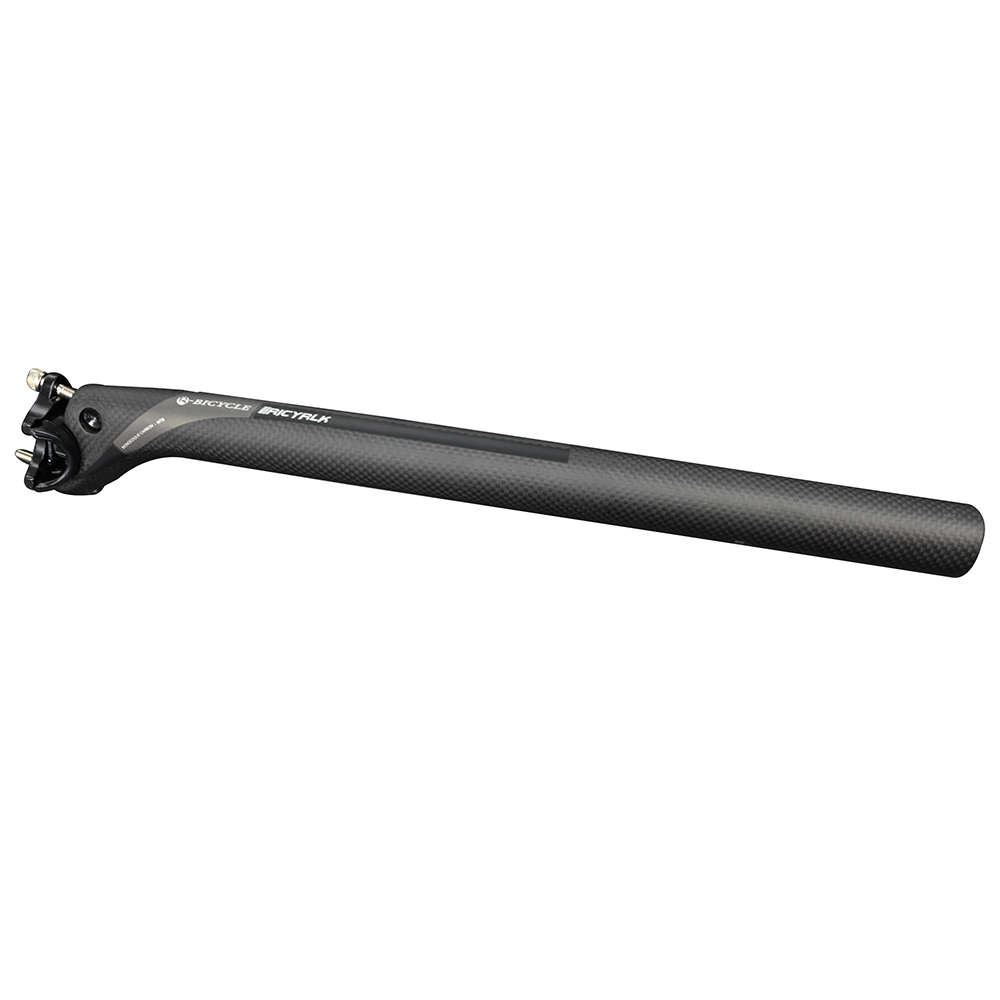Fiets Zadelpen 3K Mat Full Carbon Fibre Weg Mountainbike Zadelpen Fietsonderdelen 27.2/30.8/31.6*350/400 Mm