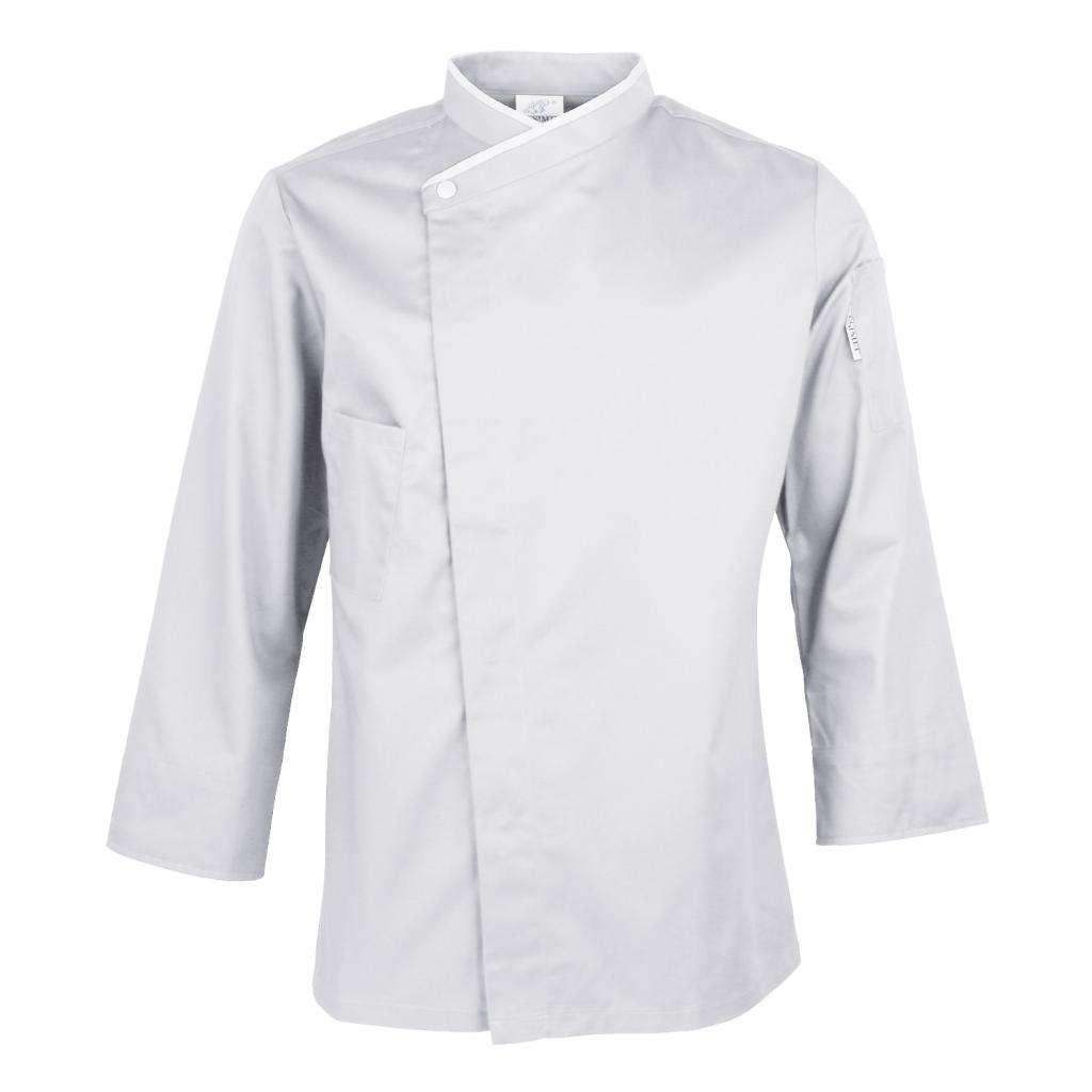 Unisex Chef Coat Long Sleeved Hotel Restaurant Staff Cooker Workwear Apparel: White 2XL