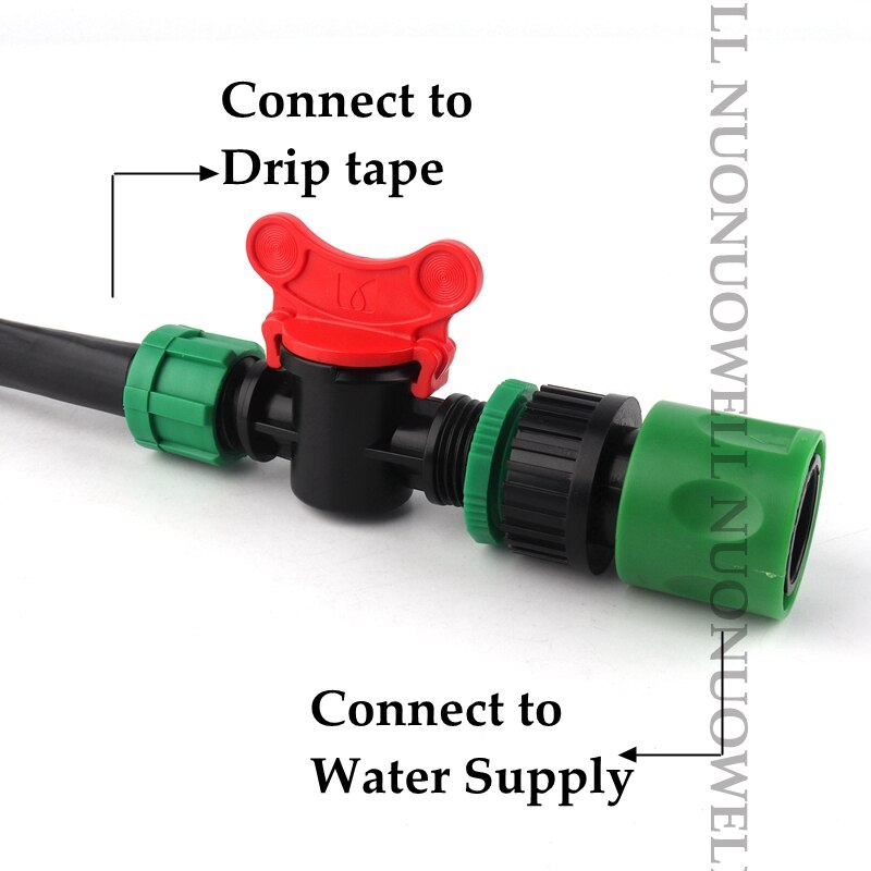 2 Stuks 16Mm Drip Tape Slang Connector Tuin Quick Connector Tuin Water Slang Adapter Connector Slang End Connector