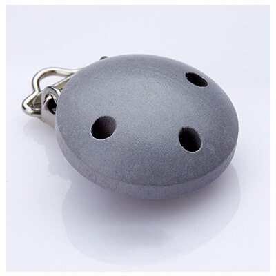 10pcs/lot Wooden Baby Children Pacifier Holder Clip Infant Cute Round Nipple Clasps For Baby Product: gray