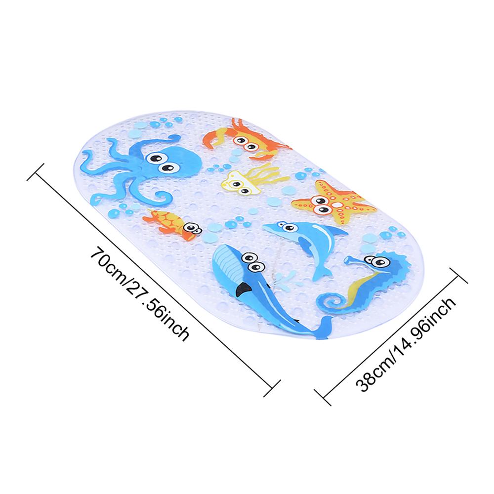 Leuke Cartoon Patroon Badkamer Antislipmatten Bad Anti-slip Mat met Zuignappen voor Badkamer Kids Douche bad Non-slip Mat: Dinosaur